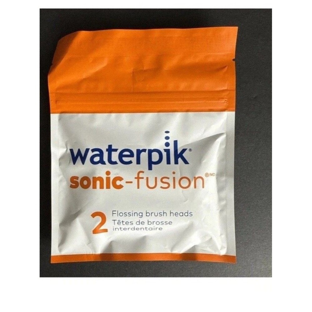 Waterpik Sonic Fusion 2 White Flossing Brush Heads Fits SF-01 SF-02 SF-03 SF-04